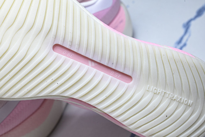 KJ0392 HYPER BOOST EDGE OFF WHITE/CLEAR PINK/CLEAR PINK