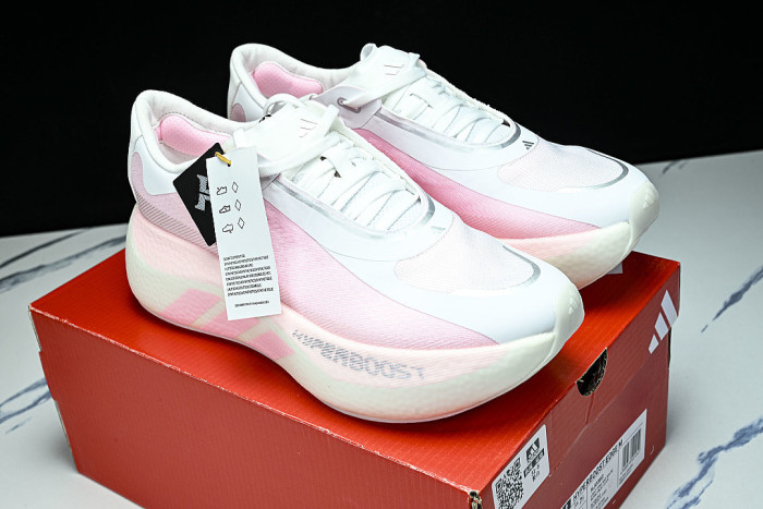KJ0392 HYPER BOOST EDGE OFF WHITE/CLEAR PINK/CLEAR PINK