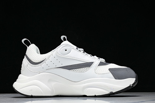 HOMME B22 TRAINER SNEAKER RETRO THICK-SOLED CASUAL SPORTS JOGGING SHOES WHITE/GREY/BLACK