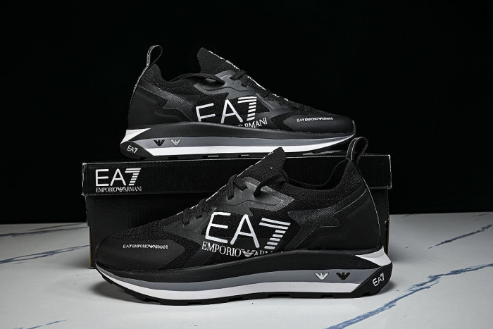 X8X113 XK269-A120 SIMPLE LOW-TOP CASUAL SHOES BLACK/GREY/BLACK