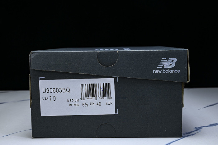U90603BQ RETRO CASUAL SPORTS RUNNING SHOES BLACK/BLACK/BLACK