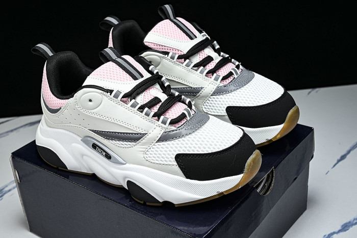 HOMME B22 TRAINER SNEAKER RETRO THICK-SOLED CASUAL SPORTS JOGGING SHOES WHITE/GREY/BLACK/PINK