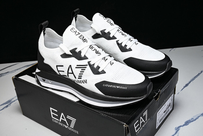 X8X113 XK269-Q708 SIMPLE LOW-TOP CASUAL SHOES WHITE/BLACK