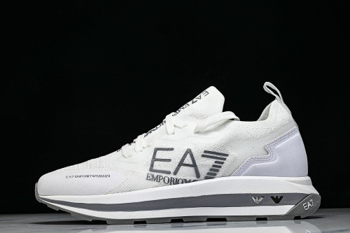 X8X113 XK269-T542 SIMPLE LOW-TOP CASUAL SHOES WHITE/GREY/WHITE