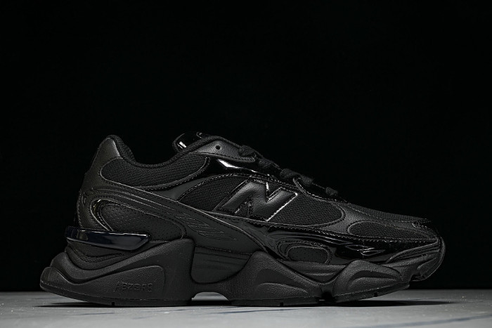 U90603BQ RETRO CASUAL SPORTS RUNNING SHOES BLACK/BLACK/BLACK