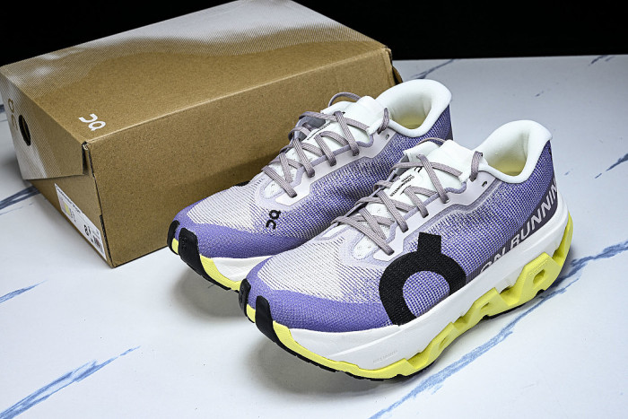 3WG10044906 ON CLOUDMONSTER 3 HYPER PURPLE/BLACK/YELLOW