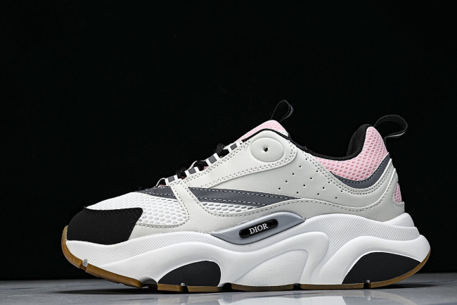 HOMME B22 TRAINER SNEAKER RETRO THICK-SOLED CASUAL SPORTS JOGGING SHOES WHITE/GREY/BLACK/PINK