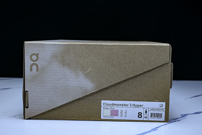 ON CLOUDMONSTER 3 HYPER SPORTS RUNNING SHOES BEIGE/PINK