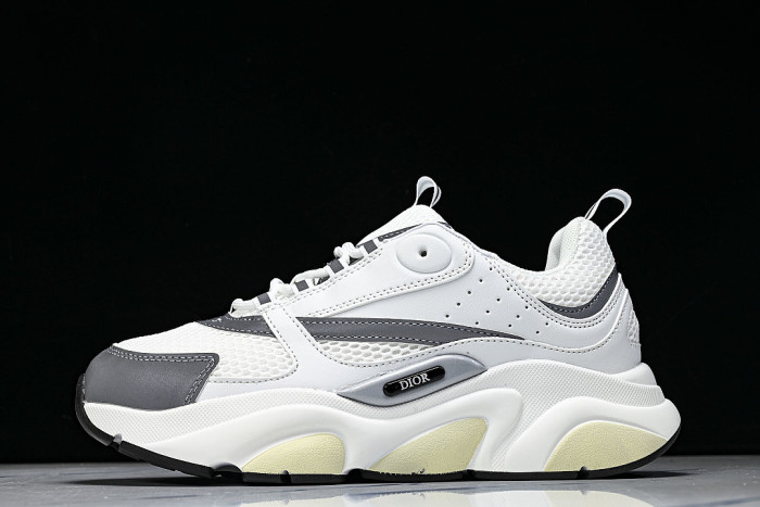 HOMME B22 TRAINER SNEAKER RETRO THICK-SOLED CASUAL SPORTS JOGGING SHOES WHITE/GREY/BLACK