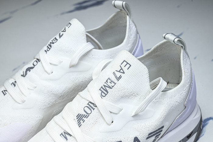 X8X113 XK269-T542 SIMPLE LOW-TOP CASUAL SHOES WHITE/GREY/WHITE