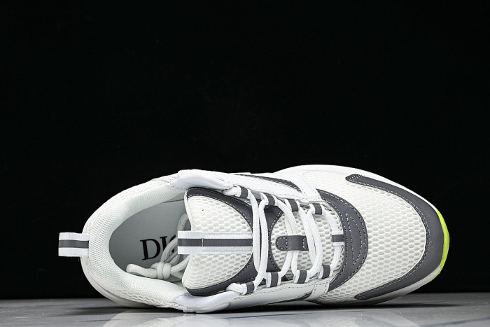 HOMME B22 TRAINER SNEAKER RETRO THICK-SOLED CASUAL SPORTS JOGGING SHOES WHITE/GREY/GREEN