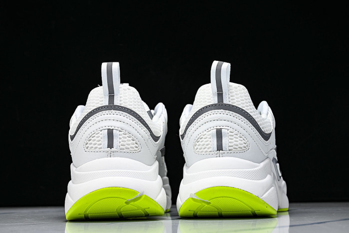 HOMME B22 TRAINER SNEAKER RETRO THICK-SOLED CASUAL SPORTS JOGGING SHOES WHITE/GREY/GREEN