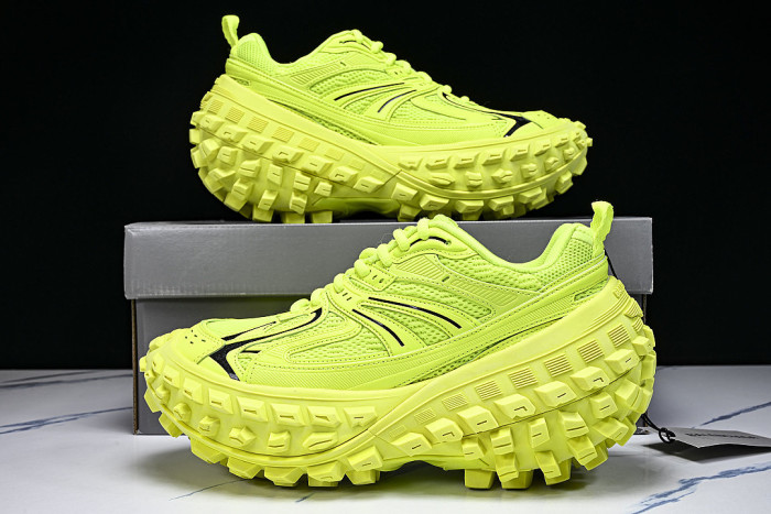 W2RAB-7510 DEFENDER RUBBER PLATFORM SNEAKERS GREEN/GREEN/GREEN