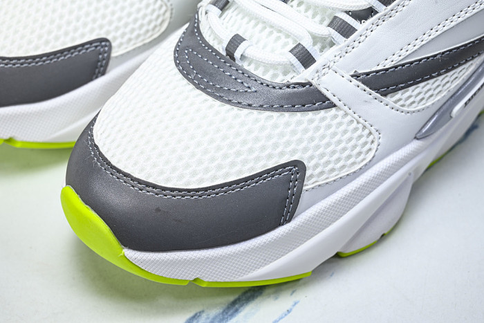 HOMME B22 TRAINER SNEAKER RETRO THICK-SOLED CASUAL SPORTS JOGGING SHOES WHITE/GREY/GREEN
