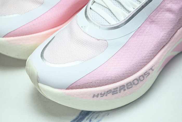KJ0392 HYPER BOOST EDGE OFF WHITE/CLEAR PINK/CLEAR PINK