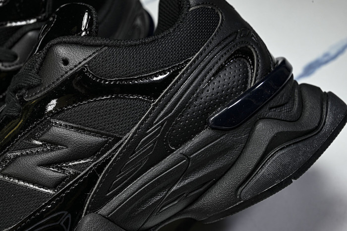 U90603BQ RETRO CASUAL SPORTS RUNNING SHOES BLACK/BLACK/BLACK