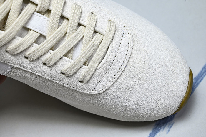 LORO PIANA WOMAN LACE UP CASUAL SPORTS SHOES 26 NEW STYLE WHITE/BEIGE
