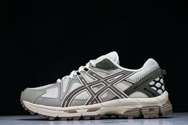 1011B109-029 GEL-KAHANA 8 LOW-TOP RUNNING SHOES WHITE/GREY/BROWN