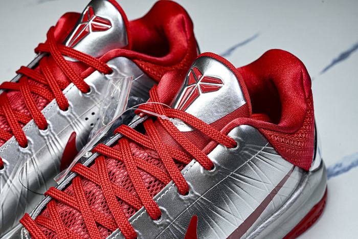 IV2712-001 KOBE 5 PROTRO METALLIC SILVER/UNIVERSITY RED