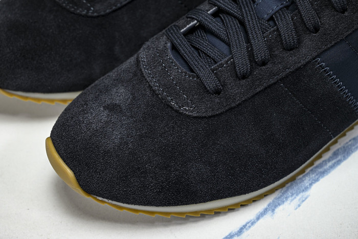 LOW-TOP CASUAL SPORTS SHOES BLACK/NAVY BLUE