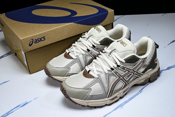 1011B109-029 GEL-KAHANA 8 LOW-TOP RUNNING SHOES WHITE/GREY/BROWN
