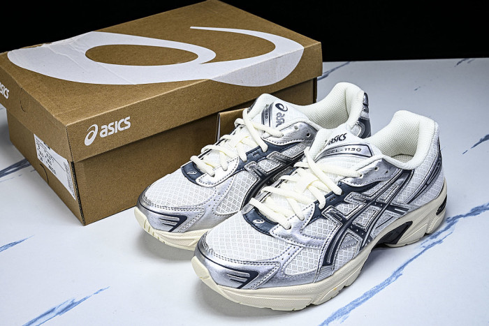 1203A899-101 GEL-1130 RETRO SPORTY CASUAL SHOES CREAM/CARRIER GREY