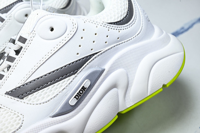 HOMME B22 TRAINER SNEAKER RETRO THICK-SOLED CASUAL SPORTS JOGGING SHOES WHITE/GREY/GREEN
