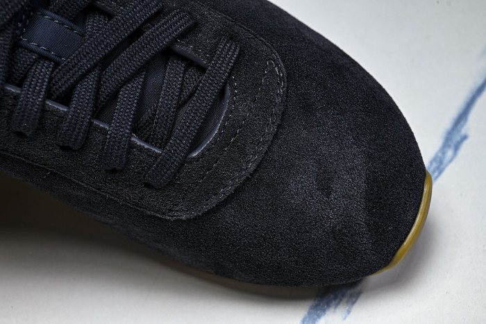LOW-TOP CASUAL SPORTS SHOES BLACK/NAVY BLUE