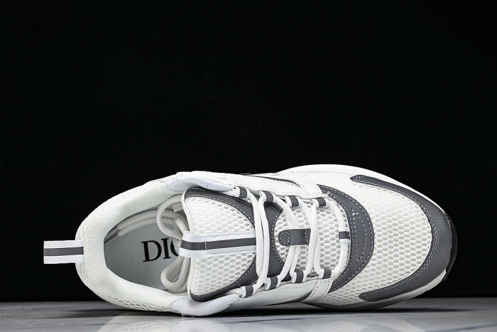 HOMME B22 TRAINER SNEAKER RETRO THICK-SOLED CASUAL SPORTS JOGGING SHOES WHITE/GREY/BLACK