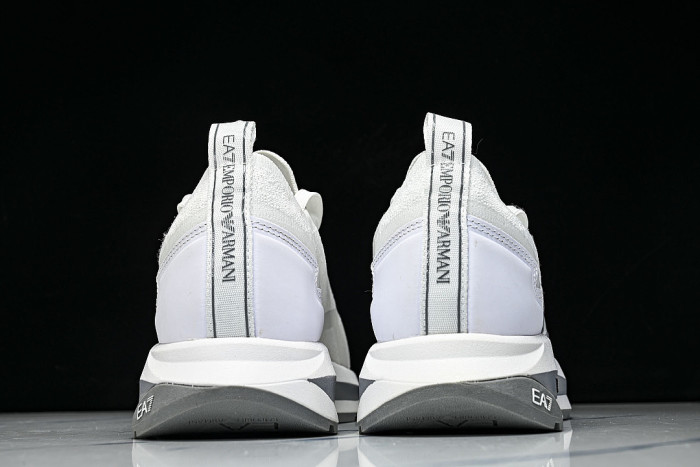 X8X113 XK269-T542 SIMPLE LOW-TOP CASUAL SHOES WHITE/GREY/WHITE