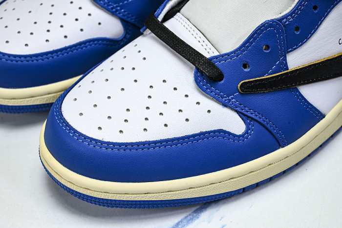 DM7886-140 TRAVIS SCOTT AIR JORDAN 1 LOW OG WHITE/BLUE/BLACK