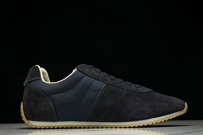 LOW-TOP CASUAL SPORTS SHOES BLACK/NAVY BLUE