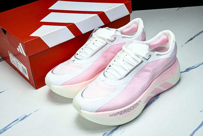KJ0392 HYPER BOOST EDGE OFF WHITE/CLEAR PINK/CLEAR PINK