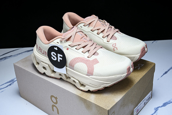 ON CLOUDMONSTER 3 HYPER SPORTS RUNNING SHOES BEIGE/PINK