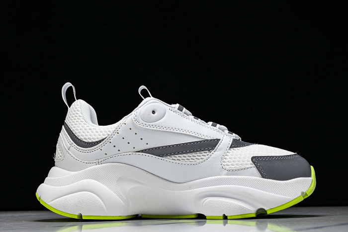 HOMME B22 TRAINER SNEAKER RETRO THICK-SOLED CASUAL SPORTS JOGGING SHOES WHITE/GREY/GREEN