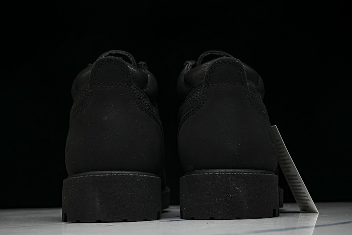 MEN'S FASHIONABLE WATERPROOF LACE UP THICK SOLED CASUAL SHOES BLACK/INKINESS
