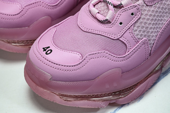 W2GA1-5760 TRIPLE S RETRO CASUAL RUNNING SHOES PINK/PINK/PINK
