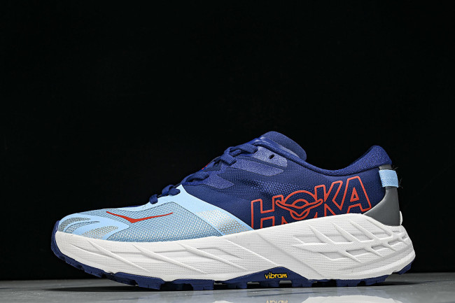 1171929-BYCS ONE ONE SPEEDGOAT 7 LOW-CUT BREATHABLE OFF-ROAD RUNNING SHOES BLUE/RED