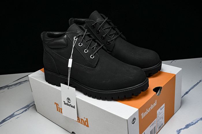 MEN'S FASHIONABLE WATERPROOF LACE UP THICK SOLED CASUAL SHOES BLACK/INKINESS