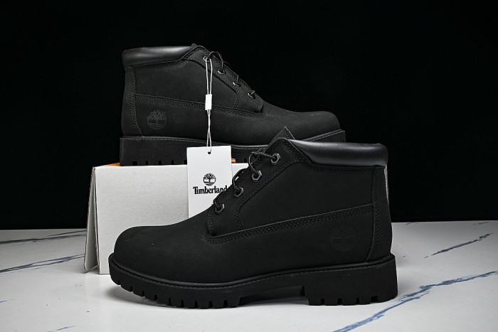 MID-CALF THICK-SOLED CASUAL SHOES BLACK/BLACK/BLACK