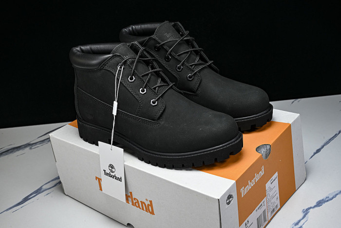 MID-CALF THICK-SOLED CASUAL SHOES BLACK/BLACK/BLACK