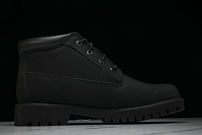 MID-CALF THICK-SOLED CASUAL SHOES BLACK/BLACK/BLACK