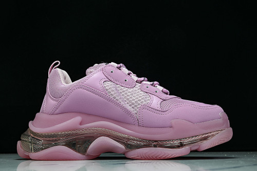 W2GA1-5760 TRIPLE S RETRO CASUAL RUNNING SHOES PINK/PINK/PINK