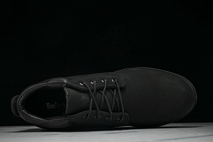 MEN'S FASHIONABLE WATERPROOF LACE UP THICK SOLED CASUAL SHOES BLACK/INKINESS