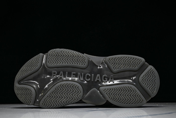W2GA1-1801 TRIPLE S RETRO CASUAL RUNNING SHOES GREY/GREY/GREY