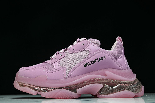 W2GA1-5760 TRIPLE S RETRO CASUAL RUNNING SHOES PINK/PINK/PINK