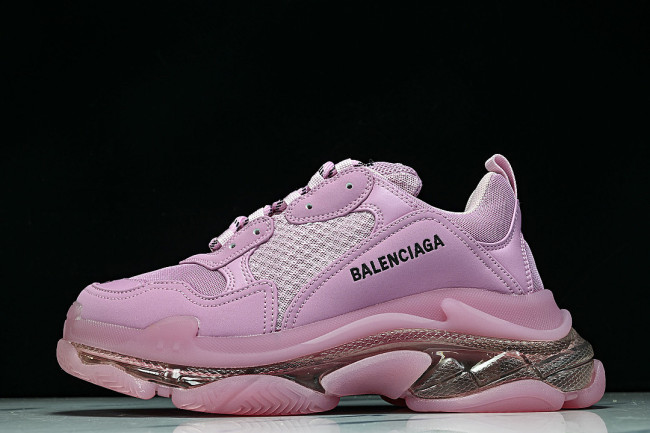W2GA1-5760 TRIPLE S RETRO CASUAL RUNNING SHOES PINK/PINK/PINK