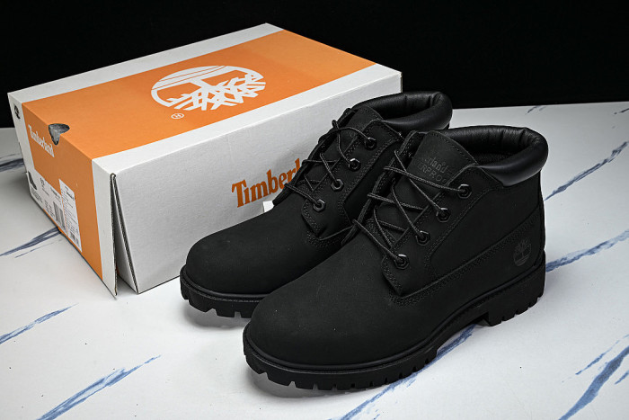 MID-CALF THICK-SOLED CASUAL SHOES BLACK/BLACK/BLACK