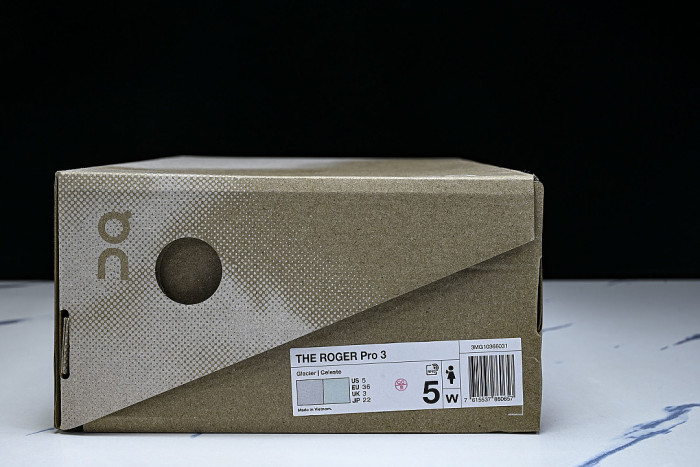 3MG10366031 THE ROGER PRO 3 LOW-TOP TENNIS SHOES GREY/BLUE