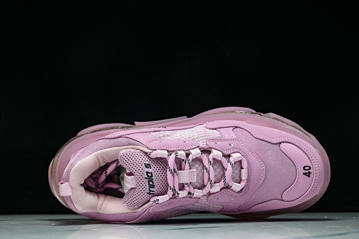 W2GA1-5760 TRIPLE S RETRO CASUAL RUNNING SHOES PINK/PINK/PINK